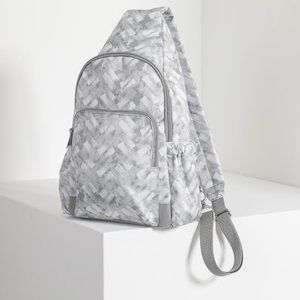 🆕Thirty-One Adjustable Sling Backpack Mystic Grey